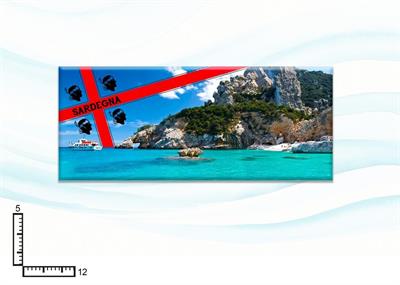 MAGNETE RETTANGOLARE RESINATO CM12X5 SARDEGNA