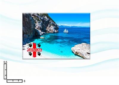 MAGNETE RETTANGOLARE RESINATO CM8X5.5 SARDEGNA
