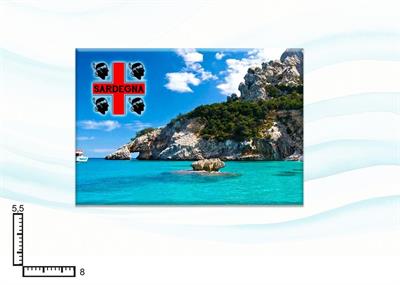 MAGNETE RETTANGOLARE RESINATO CM8X5.5 SARDEGNA