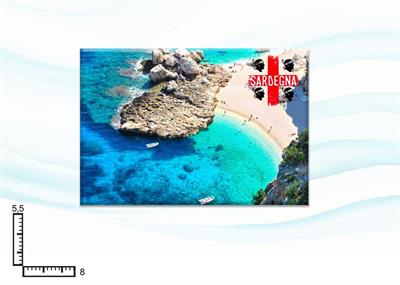 MAGNETE RETTANGOLARE RESINATO CM8X5.5 SARDEGNA