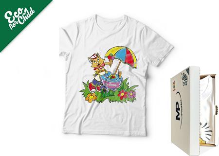 T-SHIRT BABY ECO SOGG.VARI GELATAIO 028 COL.BIANCO