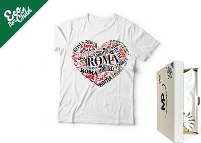 T-SHIRT BABY ECO SOGG.VARI CUORE SCRITTE 513 COL.BIANCO