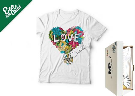 T-SHIRT BABY ECO LOVE SICILIA 510SI COL.BIANCO