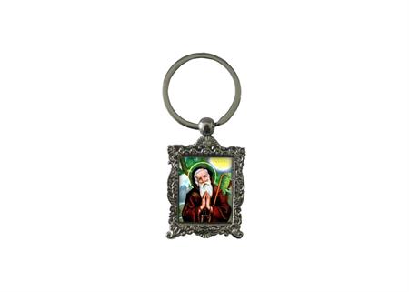 PORTACHIAVI METALLO RETT. C/CORN. PERSONALIZZABILE