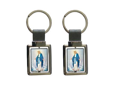 PORTACHIAVI METALLO RETT.C/BORDO COL.PERSONALIZZABILE