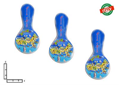 MAGNETE POGGIAMESTOLO CERAMICA ISOLA D'ELBA