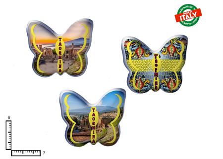 MAGNETE FARFALLA CERAMICA TAORMINA