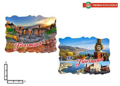 MAGNETE RESINA MARMINO CM8X6 TAORMINA