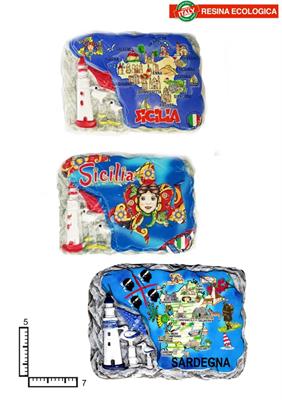 MAGNETE RESINA FUST. CM7.5X5 FARO PERSONALIZZABILE