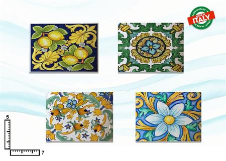 MAGNETE RETTANGOLARE RESINA CM7X4.5 ROSONE ASSORTIMENTO