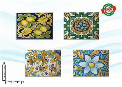 MAGNETE RETTANGOLARE RESINA CM7X4.5 ROSONE ASSORTIMENTO