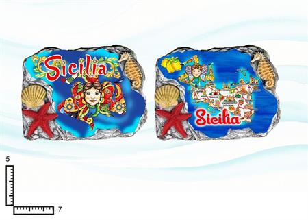 MAGNETE RESINA FUST. CM7.5X5 CONCHIGLIE SICILIA