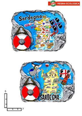 MAGNETE RESINA FUST. CM7.5X5 SALVAGENTE PERSONALIZZABILE