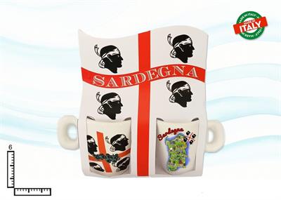 COPPIA TAZZINE IN BLISTER 4MORI SARDEGNA
