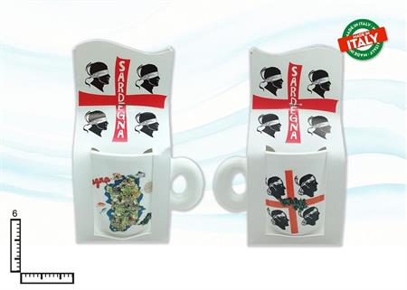TAZZINA CERAMICA IN BLISTER 4MORI SARDEGNA