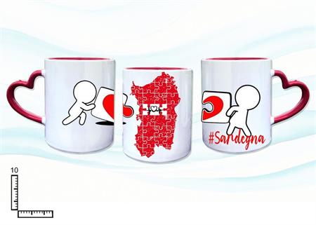 MUG SUBLIMAZIONE BIANCO/ROSSO MAN.CUORE SARDEGNA