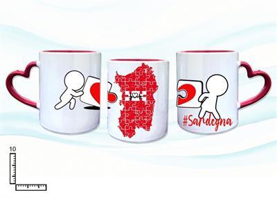 MUG SUBLIMAZIONE BIANCO/ROSSO MAN.CUORE SARDEGNA
