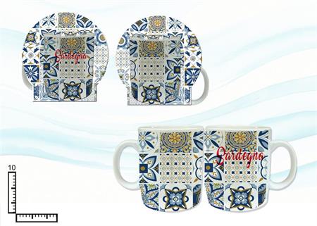 MUG SUBLIMAZIONE BIANCO CM9X8.5 C/BLISTER ROSONE SARDEGNA