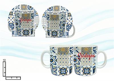 MUG SUBLIMAZIONE BIANCO CM9X8.5 C/BLISTER ROSONE SARDEGNA