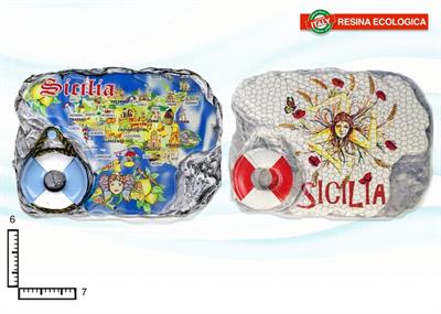 MAGNETE RESINA FUST. CM7.5X5 SALVAGENTE SICILIA