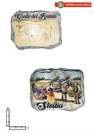 MAGNETE RESINA FUSTELLATO CM7.5X5 PERSONALIZZABILE