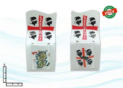 BICCHIERINO CONICO CERAMICA IN BLISTER SARDEGNA 408