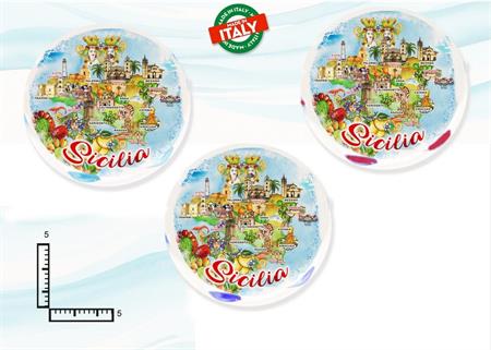 MAGNETE TAMBURELLO CERAMICA SICILIA