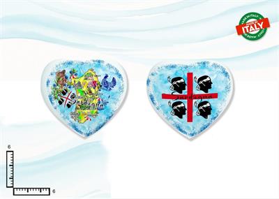 MAGNETE CUORE CERAMICA SARDEGNA