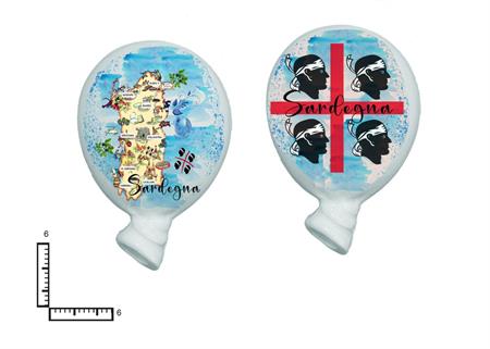 MAGNETE PALLONCINO CERAMICA PERSONALIZZABILE