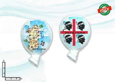 MAGNETE PALLONCINO CERAMICA SARDEGNA