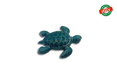 MAGNETE PESCE TARTARUGA CA.CM7 BLU CERAMICA