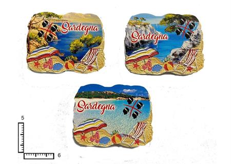 MAGNETE RESINA SPIAGGIA PERSONALIZZABILE