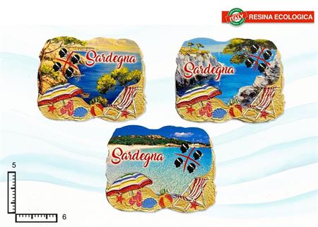MAGNETE RESINA SPIAGGIA SARDEGNA