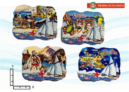 MAGNETE RESINA VELIERO SICILIA