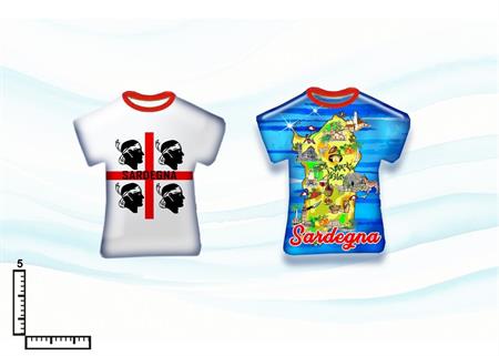 MAGNETE VETRO T-SHIRT SARDEGNA