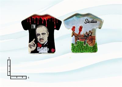 MAGNETE VETRO T-SHIRT SICILIA