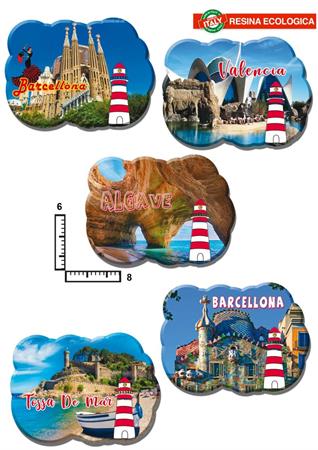 MAGNETE RESINA FARO PERSONALIZZABILE
