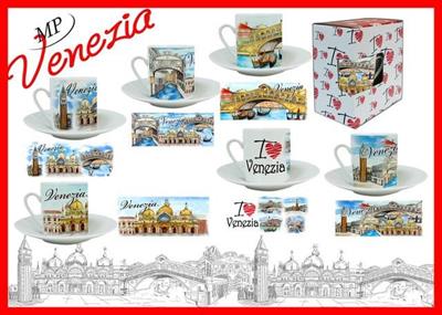 TAZZ. CM 5X5.5 C/PIATT. CM 10.5 VENEZIA S/6