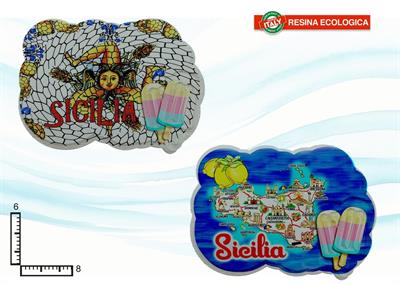 MAGNETE RESINA GELATI SICILIA