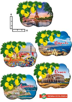 MAGNETE RESINA LIMONI PERSONALIZZABILE