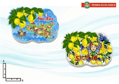 MAGNETE RESINA LIMONI SICILIA