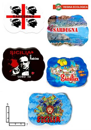 MAGNETE RESINA NUVOLA PERSONALIZZABILE