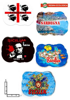 MAGNETE RESINA NUVOLA PERSONALIZZABILE