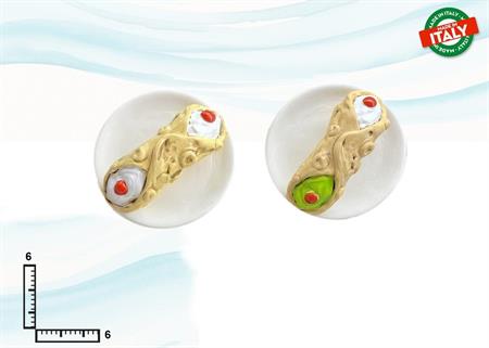 MAGNETE RESINA PIATTINO CANNOLO SICILIANO