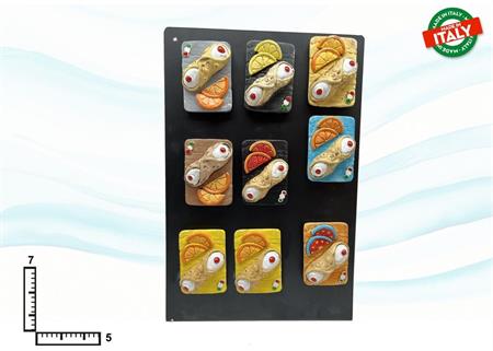 MAGNETE RESINA VASSOIO CANNOLO SICILIANO