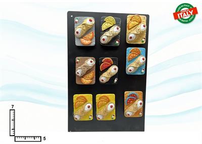 MAGNETE RESINA VASSOIO CANNOLO SICILIANO