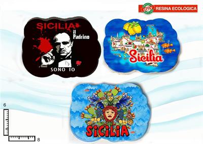 MAGNETE RESINA NUVOLA SICILIA S/4