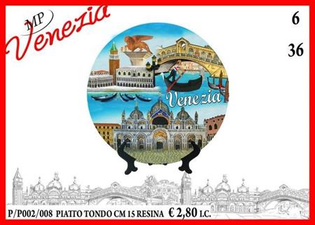 PIATTO TONDO CM 15 GROUP. VENEZIA