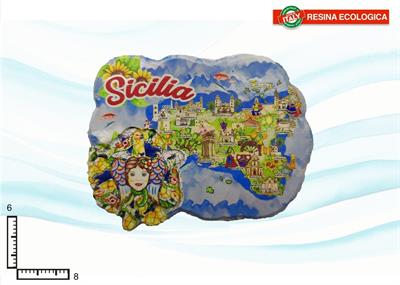 MAGNETE RESINA TRINACRIA SICILIA