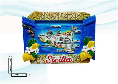 MAGNETE RESINA FINESTRA SICILIA